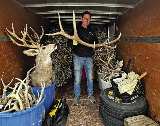 Photo by Scott Bidroski Charles Pickett has been stopping in Gordon to purchase elk and deer sheds for 10 years now. Pickett, who hails from Kansas City, Mo., pays top dollar for your antler and enjoys coming to this area of the country each year on his route.