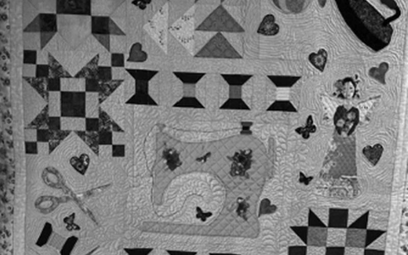 Mary Vallette’s quilt “Spooling Around the Block.” Courtesy Photo