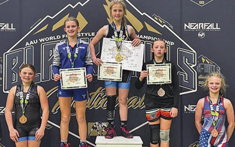 (Courtesy Photo) Brayzee Rawles earned the top spot in her bracket at the 2026 Black Hills National Tournament.