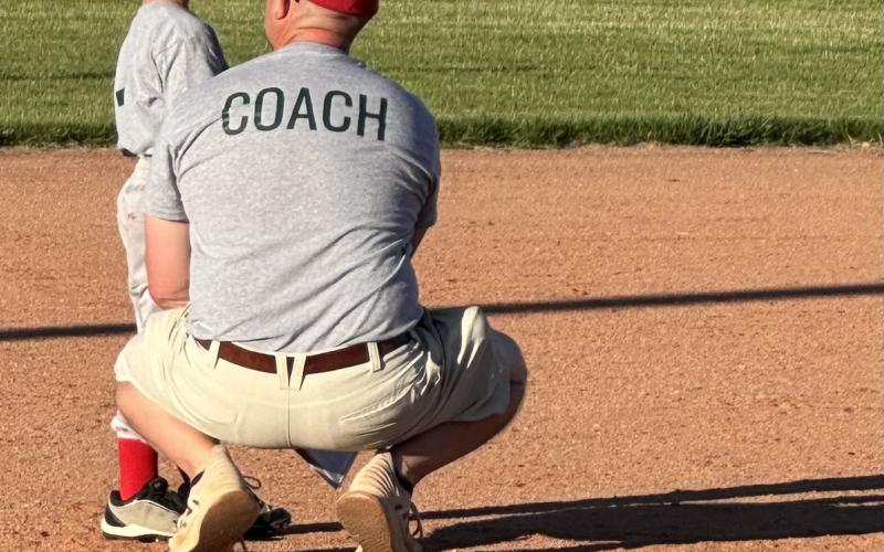 Luke Slama and dad Casey.