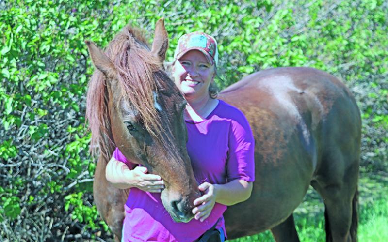 Megan Reimann and Rusty.