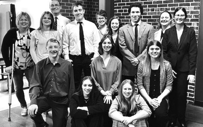 Courtesy Photo The Hay Springs Hawks Speech team competed in the PANCO Conference Meet and the Small Schools Meet on February 7, bringing home second place in both meets.