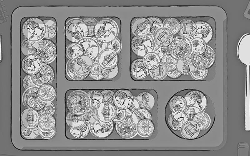 Illustration by Hanscom Park Studio Four of Nebraska’s 20 largest districts – Lincoln, Kearney, Columbus and Scottsbluff – use private collectors to recoup unpaid lunch tabs, according to a Flatwater Free Press analysis. Many other districts, including those in the Omaha area, have found ways around the practice.
