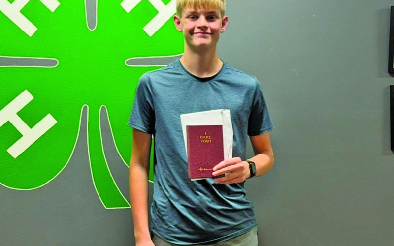Courtesy Photo Jacob Dorshorst was presented the National Leadership Award for his mentorship of younger Robotics participants as a coach and exemplary leadership across all avenues.