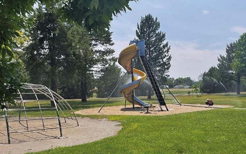 Photo by Tessa Hurlburt Fairview Park, home of the famous “Curly Slide”, is on the docket for some new equipment. The City Council discussed those options during their recent meeting.