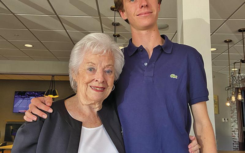 (Courtesy Photo) Rushville resident Deana Bruns and grandson William Selna. William and his mother Lori lost their home in the LA fires recently.