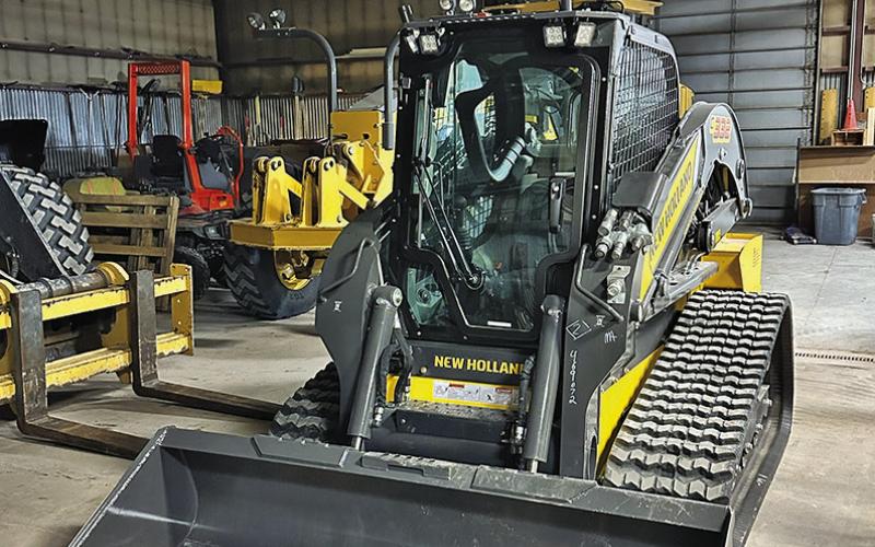 (Photo by Scott Bidroski) A new skid steer was added to the machinery fleet thanks to the approval of a lease by the Gordon City Council. It will be used by the City of Gordon Street and Water Departments.