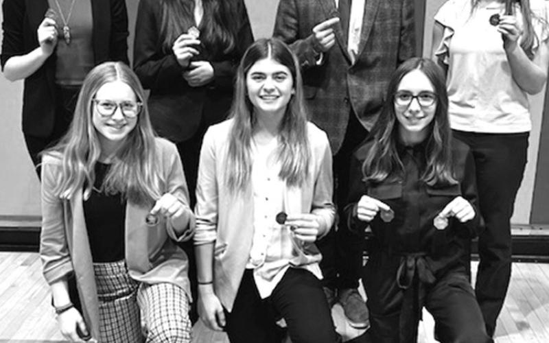 Courtesy Photo The Hay Springs Speech Team had a solid day at the Gordon-Rushville Speech Meet picking up some medals.