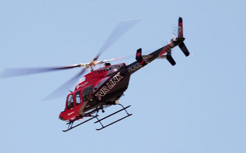 Photo by Lisa Hare Air Link choppers like this one are on call 24 hours a day, 365 days a year to transport critical and injured patients.
