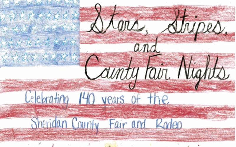 Courtesy Photo Stars, Stripes, and County Fair Nights is the theme for the 140th installment of the Sheridan County Fair &amp;amp; Rodeo. The design chosen was crafted by Tenley Ostrander, a resident of Sheridan County.