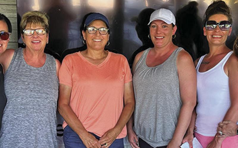(Courtesy Photo) The winners from the Women’s Division. Carol Weaver and Joni Elwood were your first place finishers.