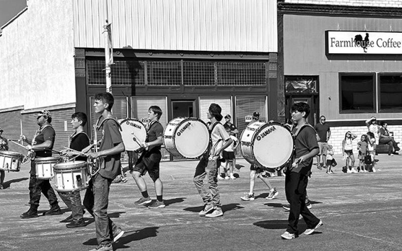 The G-R Marching Band in the Fun Days parade. Photo by Heidi Beguin