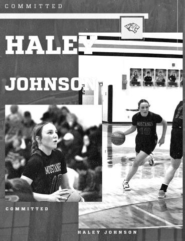 Courtesy Graphi Gordon-Rushville senior Haley Johnson is committed to continue her basketball career at Dakota Wesleyan this fall.