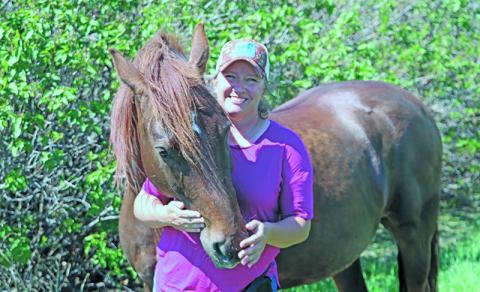 Megan Reimann and Rusty.