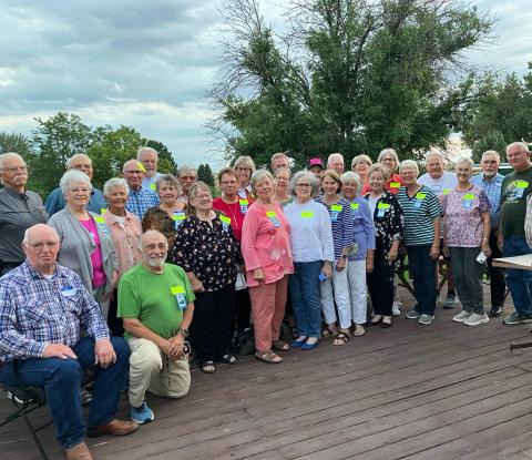 (Courtesy Photo) The Gordon High School Class of 1965 got together in Gordon on August 21 and 22. The group met first at Essence for drinks and conversation on Aug. 21 before having a picnic in the park on Aug. 22. The final event for the group was an excellent meal at the Gordon Country Club that evening. The Class of ‘65 was the largest class to ever graduate from Gordon High School.