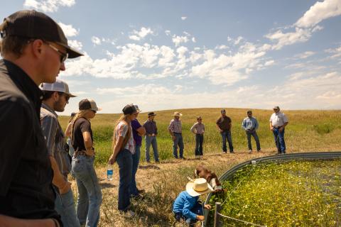 Courtesy Photo 2025 Sandhills Task Force interns tour the Downing Ranch during the summer. Applications are now being accepted for the 2026 version of the program.