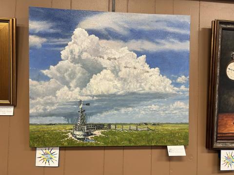 (Courtesy Photo) Gordon resident Rick Yusten submitted this oil painting, “No Place Like Nebraska” to the Sand Painters Art Club in Valentine, Neb. and was selected as one of the pieces to represent the group.