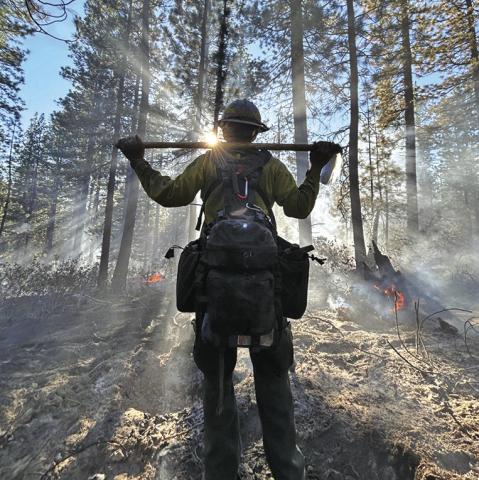 (Courtesy Photo) Gordon native Mac Ballard has fulfilled his dream of becoming a firefighter for the U.S. Fish and Wildlife.