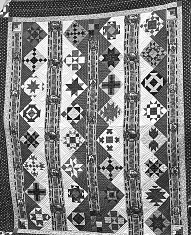Courtesy Photo Linda Andersen, Willow Tree Quilt Guild President shared her beautiful quilt using Civil War reproduction fabrics.
