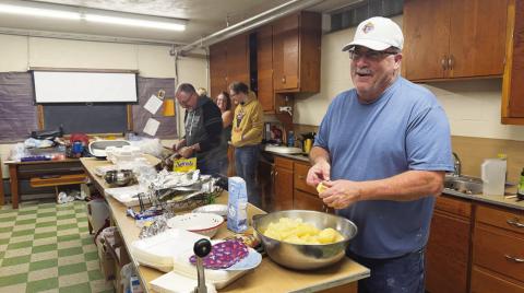 (Photo By Alison Kendig) Keith Kearns, one of the original founders of the Hay Springs Community Thanksgiving Dinner said, after 26 years, he and his wife, Miriam, are passing the baton and stepping down from their leadership role in the event.
