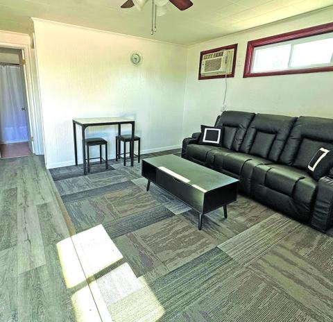 Photo by Heidi Beguin A peek inside one of the renovated rooms at the new Rush Creek Inn. The new owner, Elizabeth Anderson, has worked diligently on modernizing the former Antlers Motel into a long-team option for licensed professionals.