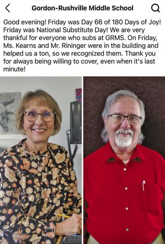 Courtesy Photo 180 Days of Joy is going on all year long at the Gordon-Rushville Middle School. You can stay up to date on all the joy by following their Facebook page.
