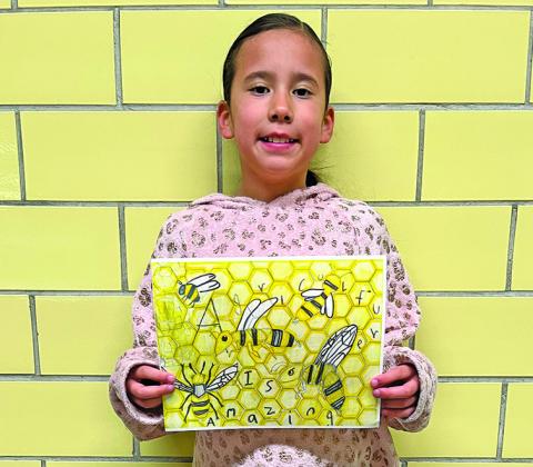 (Courtesy Photo) Gordon Elementary third grader Makayla Kensler brought home third place in the 2025 NDA Poster Contest during National Ag Week.