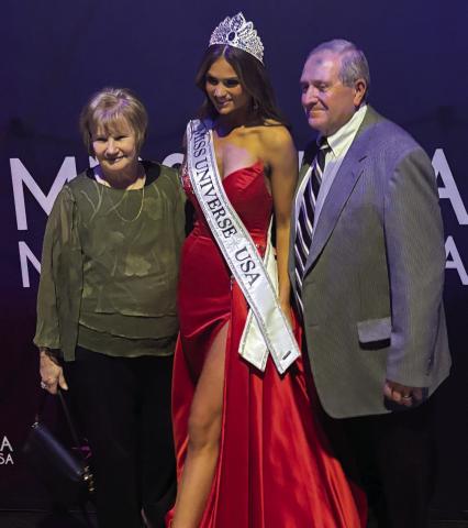 (Courtesy Photo) Miss Audrey Eckert of Lincoln, NE, and granddaughter to Joyce and Gary Ruse of Gordon, was crowned 2025’s Miss USA last week. She will compete for Miss Universe 2025 next, which will take place on Nov. 21 in Thailand.