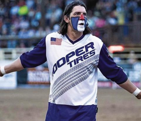 Courtesy Photo Danger Dave Whitmoyer will be patrolling the arena this year for the PRCA rodeos at McGinley Arena.