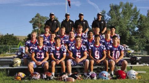Courtesy Photo Team USAtook home the victory over Team Canada in the 27th Annual Can-Am Bowl played in Rosetown, Saskatchewan. 2025 Hay Springs graduate Dylan Young (back row, second from right) played for Team USA in the win.