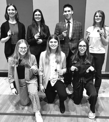 Courtesy Photo The Hay Springs Speech Team had a solid day at the Gordon-Rushville Speech Meet picking up some medals.