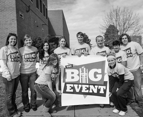 Photo by Tiffany Valandra, Chadron State College Students at The Big Event.