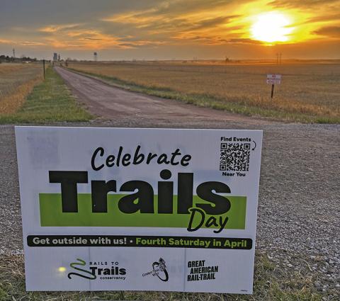 (Photo by Heidi Beguin) Cowboy Trail West is packed down and ready for a new season of activity. Join in on the fun by participating in the Mile Marker Challenge and Meet Ya in Clinton on April 26.