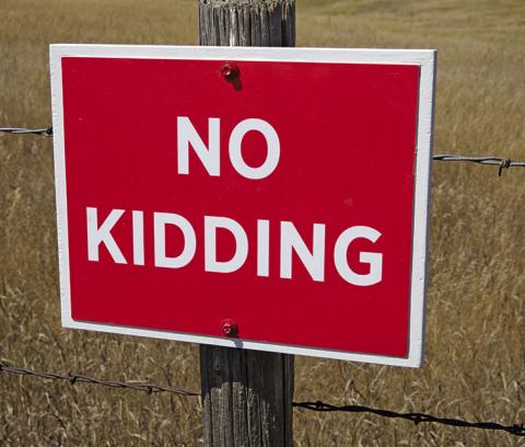 Courtesy Photo No Kidding? The Sandhills Institute is not kidding one bit about the new art project around Rushville. Keep your eyes peeled for some new additions around town.