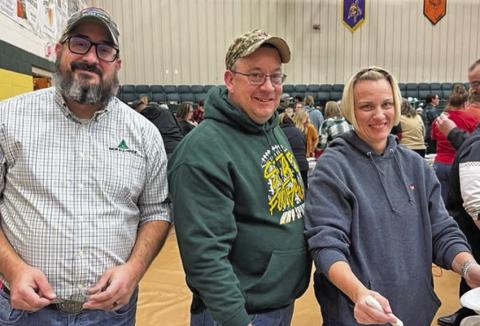 Courtesy Photo Hay Springs citizens enjoy the Annual Santa Soup Cook-Off last year in Lister-Sage. The 2025 version is set for Saturday, December 11.