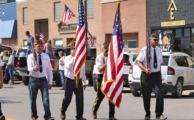 Photo by Scott Bidroski The parade on Saturday, July 26 is always a crowd favorite. The colors were presented by the American Legion Post #34.