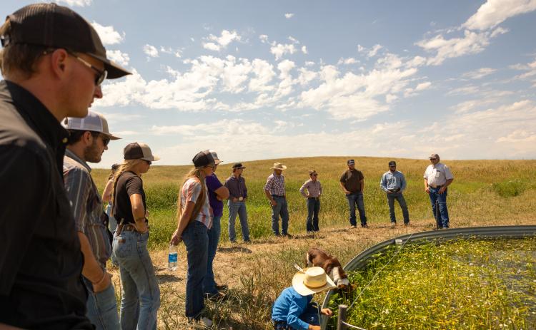 Courtesy Photo 2025 Sandhills Task Force interns tour the Downing Ranch during the summer. Applications are now being accepted for the 2026 version of the program.