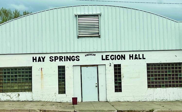 Photo by Chris McDonald The Community Hall in Hay Springs is about to get a face lift, thanks to the local Chamber of Commerce volunteers and the City Council’s approval.