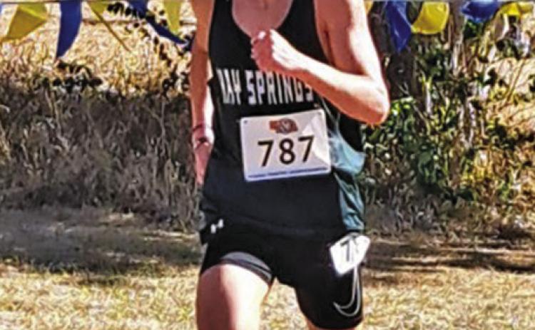 Courtesy Photo Junior Parker Wellnitz runs at State XC in Kearney.