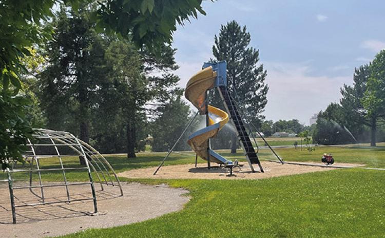Photo by Tessa Hurlburt Fairview Park, home of the famous “Curly Slide”, is on the docket for some new equipment. The City Council discussed those options during their recent meeting.