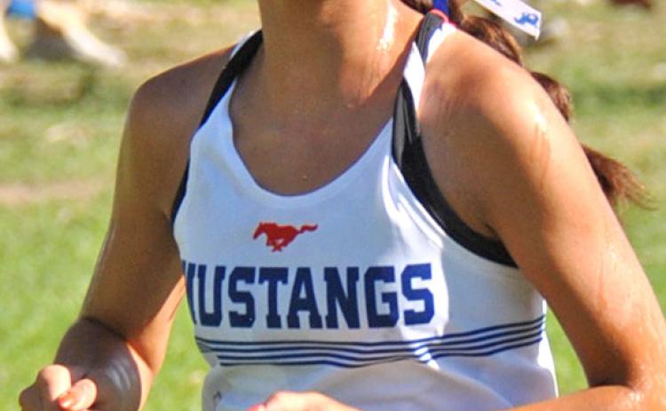 Photo by Chris Heiser Freshman Bristol Sterkel has put together two topten finishes to begin her high school career. She placed sixth in Gering this past week.