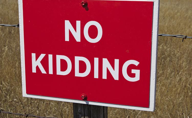 Courtesy Photo No Kidding? The Sandhills Institute is not kidding one bit about the new art project around Rushville. Keep your eyes peeled for some new additions around town.