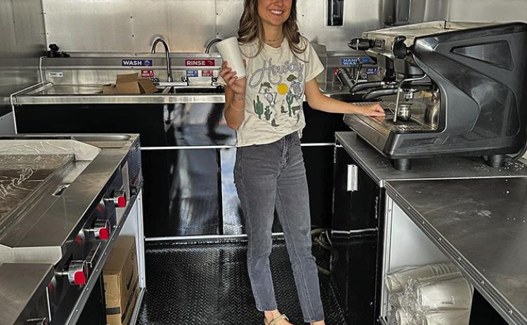 Photo by Heidi Beguin Sissy Hinn is ready for her new solo business venture on the road. Follow Farmhouse Coffee on Facebook and Snapchat to find her in a town near you.